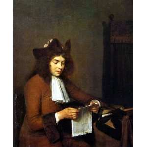   Gerard ter Borch   24 x 30 inches   Man Reading Letter