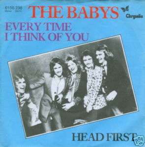 Single THE BABYS Everytime I Think Of You (1979) PS  