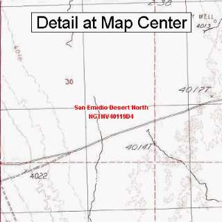 USGS Topographic Quadrangle Map   San Emidio Desert North, Nevada 