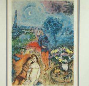 Marc Chagall Serenade Paris Signed Ltd Ed Litho LA Only  
