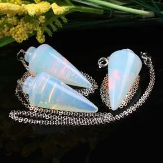 Opal Gemstone Pendulum Chakra Healing Dowsing Reiki New  