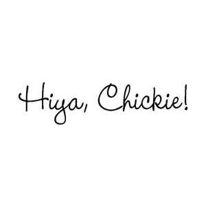   Rubber Stamps Hiya Chickie; 2 Items/Order Arts, Crafts & Sewing