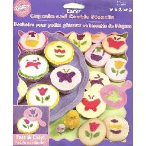  Wilton Easter Cupcake & Cookie Stencils   Set of 5 