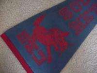 Very Old Southern Methodist University linen felt pennant   Unsold 