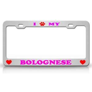  I PAW MY BOLOGNESE Dog Pet Animal High Quality STEEL 