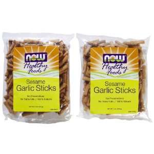 NOW Foods Sesame Sticks Garlic   2 pk. Grocery & Gourmet Food