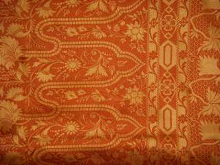100% Pure Silk Vintage Antique Sari Saree Fabric 5+ Yard