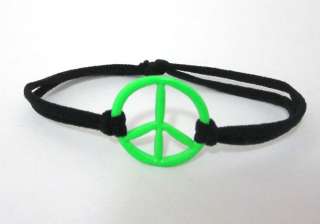 Peace Sign Bracelets Wristbands Rubber Bangle Band New  