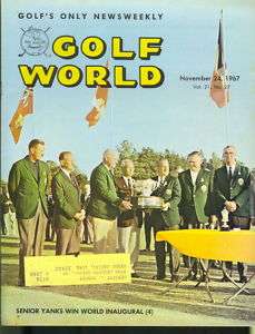 1967 Golf World Magazine World Council Senior Team  