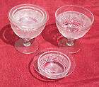 Set of 2 Vintage Glass Chilling Serving Goblets Bowls