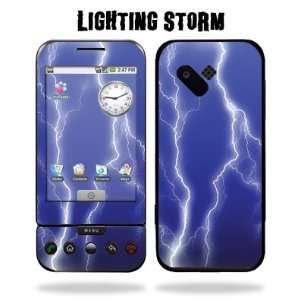 HTC G1 Google Phone Protective Vinyl Skin T Mobile   Lightning Storm