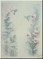 John J. Cheng Queen Annes Lace Hummingbird Floral Duo  