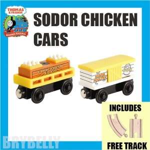  Sodor Chicken Cars with free track from Thomas the Tank 