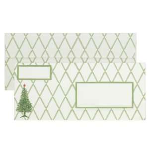  Christmas Holiday #10 Envelopes Trees Stationery 