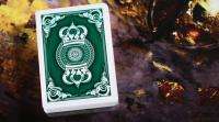 GREEN CROWN DECK PLAYING CARDS 1ST EDITION bicycle rare like smoke 