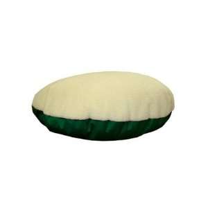  Round Pillow Dog Bed Fabric Green, Size Large (46) Pet 