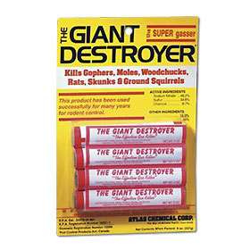 48 Giant Destroyer Smoke Bombs Kill Gophers Moles Rats Skunks Ground 