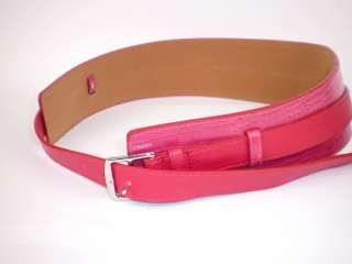 Chic Fashion Womens Wide Leather Waist Belt Black/Red  