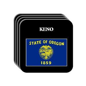  US State Flag   KENO, Oregon (OR) Set of 4 Mini Mousepad 