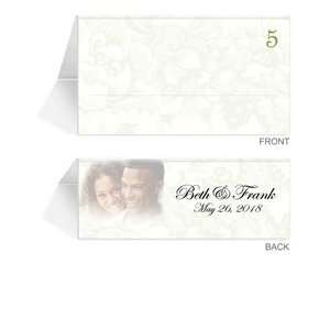  150 Photo Place Cards   Lime & Green Floral Jubilee 