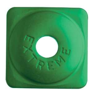  Square Aluminum Snowmobile Stud Backers   24 Pack   Green 