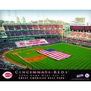 Personalized Cincinnati Reds Stadium Print Sports 