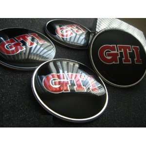  VOLKSWAGEN GTI 65mm wheel center cap stickers 4pcs 