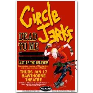  Circle Jerks Poster   Concert Flyer