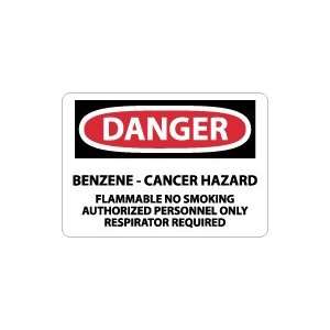   Cancer Hazard Flammable No Smoking Safety Sign