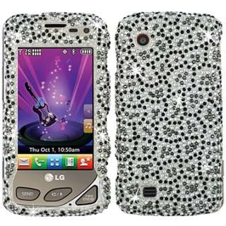   DIAMOND BLING CRYSTAL FACEPLATE CASE COVER LG CHOCOLATE TOUCH  