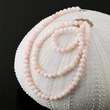 Caribbean QUEEN CONCH SHELL Strand of Natural Pink Round Beads Bahamas 