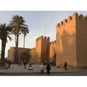 City Walls Surrounding the Medina, Rabat, Morocco, North Africa 