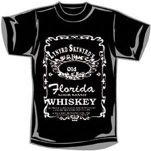 LYNYRD SKYNYRD T SHIRT Florida Whiskey Label  