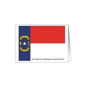  North Carolina   City of Wilmington   Flag   Souvenir Card 