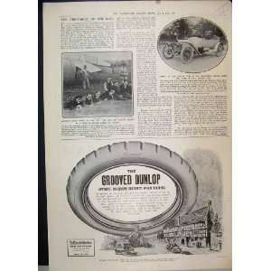   Grooved Dunlop Tyre Crossley Motor Car 1911 Advert