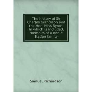   of a noble Italian family. Samuel Richardson  Books