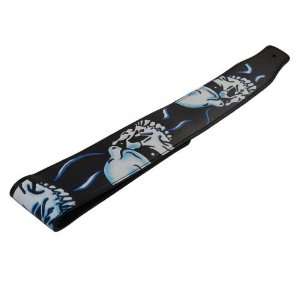  White Skull Leather Guitar Strap Musical Instruments