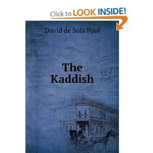  The Kaddish David de Sola Pool Books