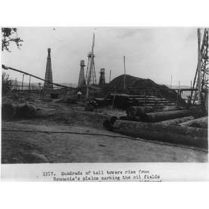   plains marking the oil fields of the country 1923