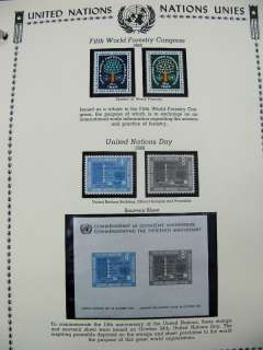 United Nation Mint NH Stamp Collection Minkus Album  