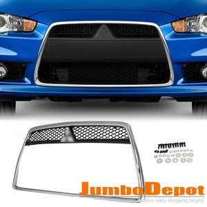 CHROME FRONT GRILLE AROUND TRIM BUMPER FENDER DUCT GRILL FOR 