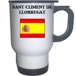 Spain (Espana)   SANT CLIMENT DE LLOBREGAT White Stainless Steel Mug