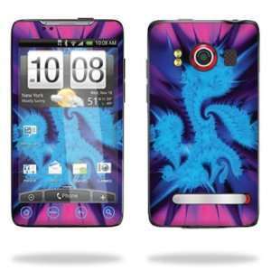   Decal for HTC EVO 4G   Fractal Abstract Cell Phones & Accessories