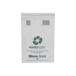  Roaring Springs Recycled Green Steno Book, 6 x 9 80 