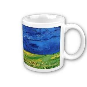  Wheat Field Under Clouded Sky by Vincent Van Gogh Coffee 