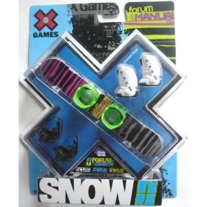  Mattel X Games Forum Manual Finger Snowboard Toys & Games