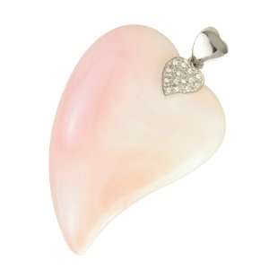  Queen Conch Skewed Heart Pendant Jewelry