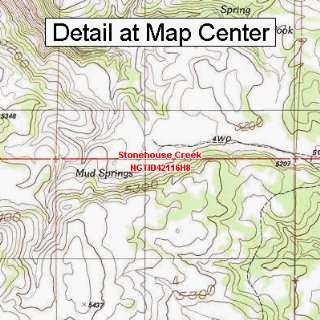  USGS Topographic Quadrangle Map   Stonehouse Creek, Idaho 