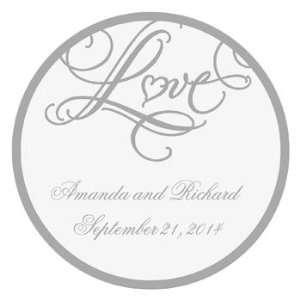 Personalized Love Wedding Favor Stickers   Invitations & Stationery 