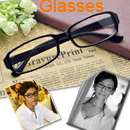 large square fashion clear lens frame wayfarer black nerd glasses 